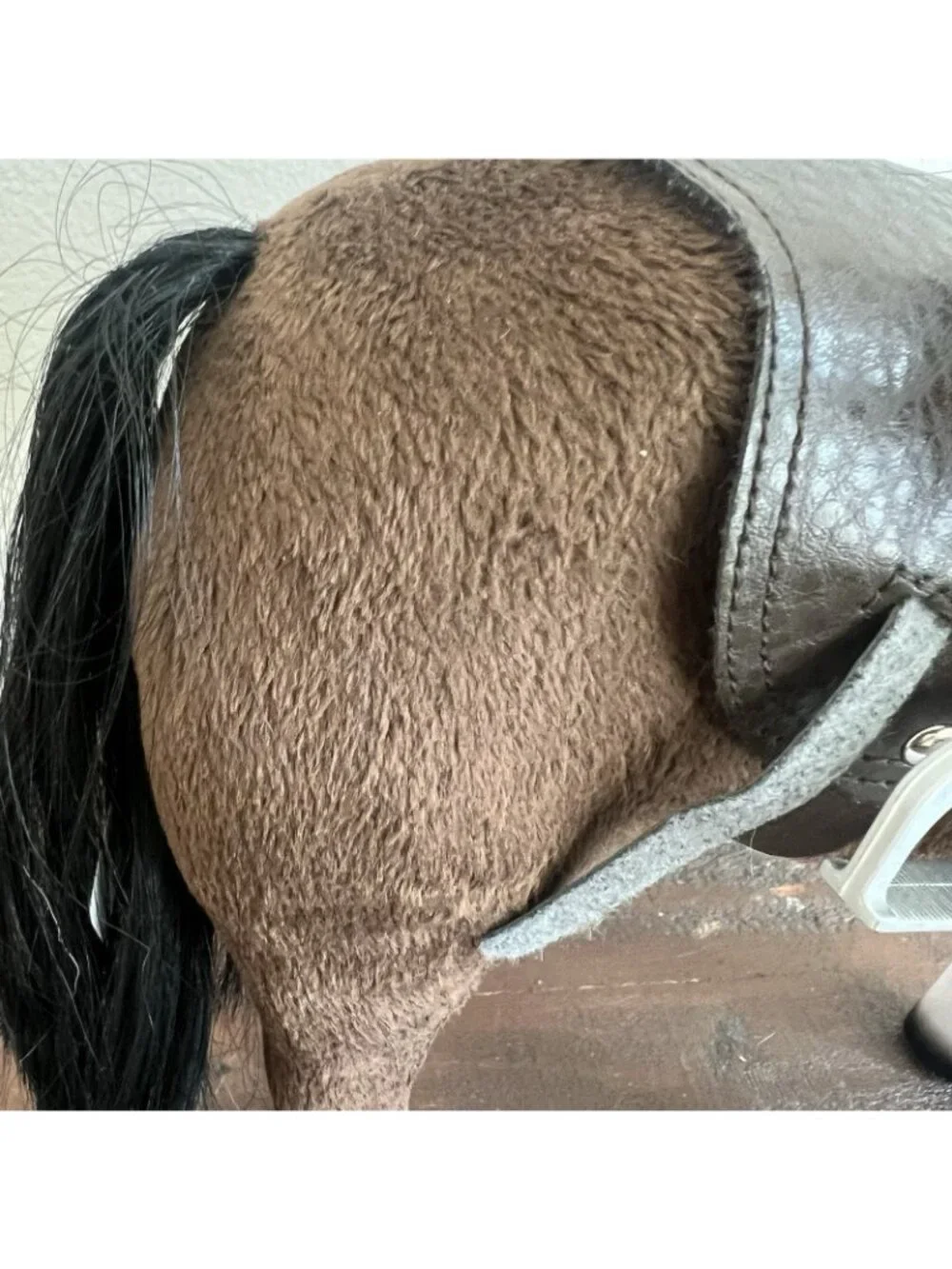 Paradise Horse With Saddle Brown Velvet Touch Play Toy